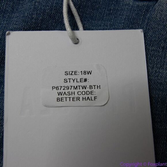 NEW Pistola cropped cuffed distressed jeans in better‎ half wash, 18W - Picture 9 of 14